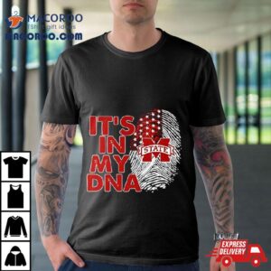 Mississippi State Bulldogs It Rsquo S In My Dna Fingerprin Tshirt