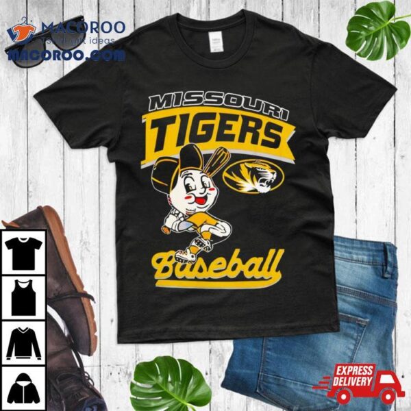 Mizzou Tigers Baseball Head Player Tiger Shirt