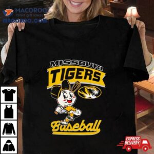 Mizzou Tigers Baseball Head Player Tiger Tshirt