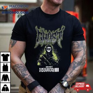 Modern Warfare Iii Ghost Metal Tshirt