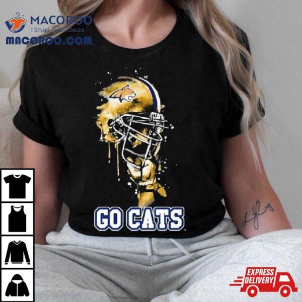 Montana State Bobcats Go Cats Rising Helmet Shirt