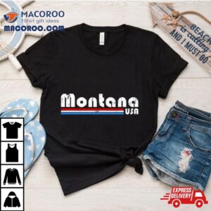 Montana Usa Retro Vintage State Tshirt