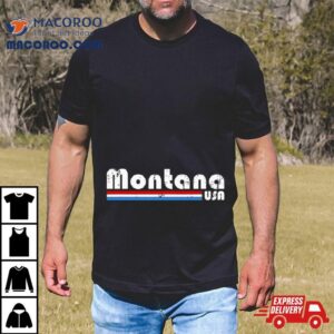 Montana Usa Retro Vintage State Tshirt