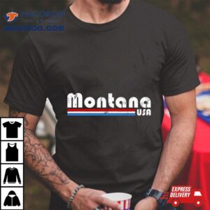 Montana Usa Retro Vintage State Tshirt