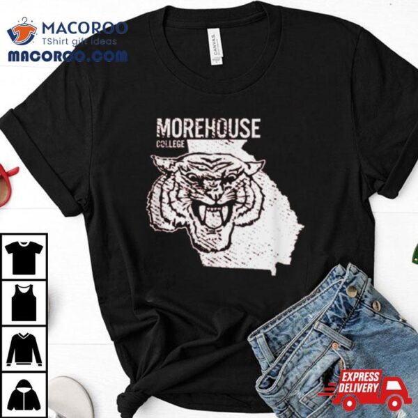 Morehouse College Maroon Tigers State Shape Shirt