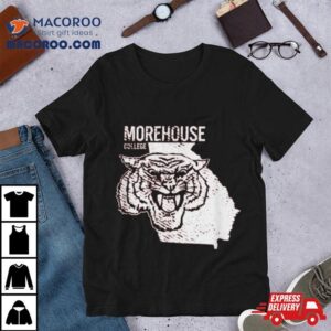 Morehouse College Maroon Tigers State Shape Tshirt