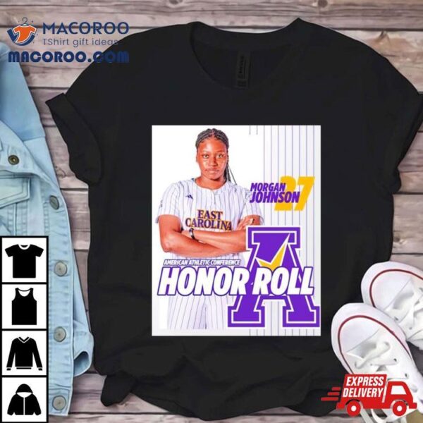 Morgan Johnson American Athletic Conference Honor Roll Poster Shirt