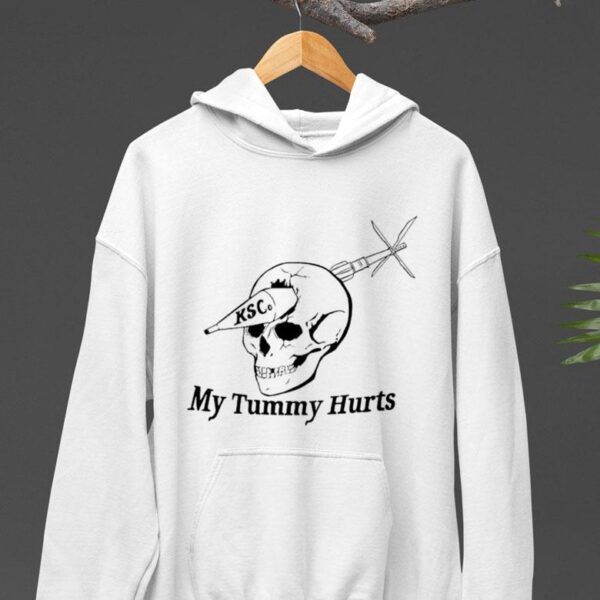 My Tummy Hurts Skull Shirt