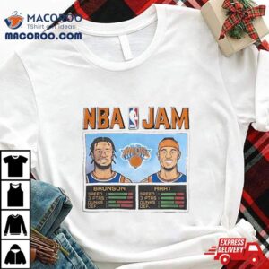 Nba Jam Knicks Brunson And Hart New York Knicks Tshirt