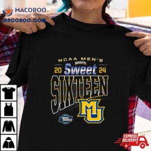 Ncaa Marquette Golden Eagles 2024 Men’s Basketball Sweet Sixteen Shirt