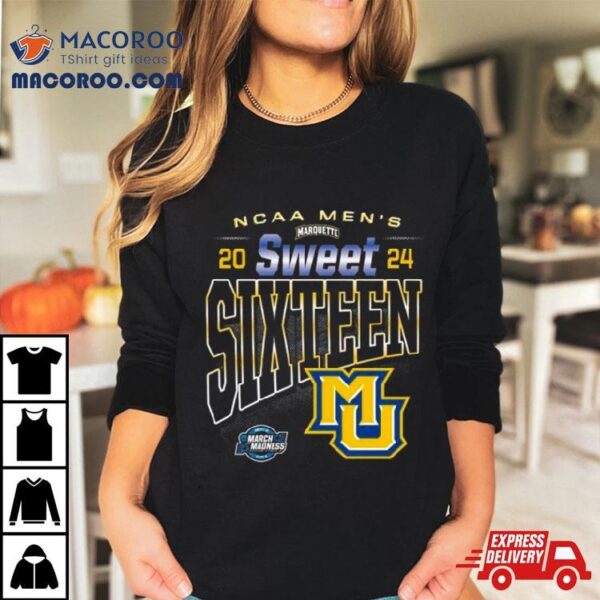 Ncaa Marquette Golden Eagles 2024 Men’s Basketball Sweet Sixteen Shirt