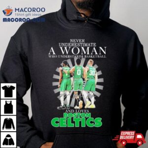 Never Underestimate A Woman Who Understands Basketball And Loves Boston Celtics 2024 Signatures Shirt