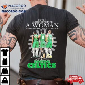 Never Underestimate A Woman Who Understands Basketball And Loves Boston Celtics Signatures Tshirt