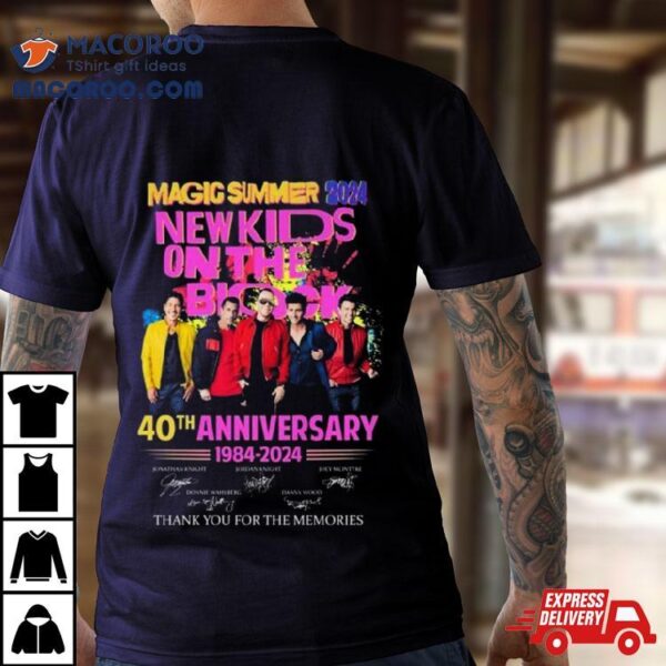 New Kids On The Block 40th Anniversary Magic Summer 2024 Shirt