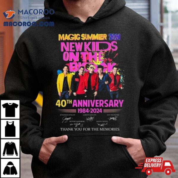 New Kids On The Block 40th Anniversary Magic Summer 2024 Shirt