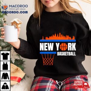 New York Basketball Knicks Skyline Tshirt