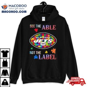 New York Jets Autism Awareness See The Able Not The Label Tshirt
