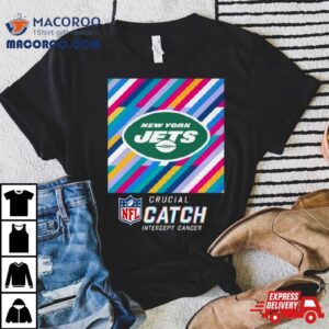 New York Jets Nfl Crucial Catch Intercept Cancer Tshirt