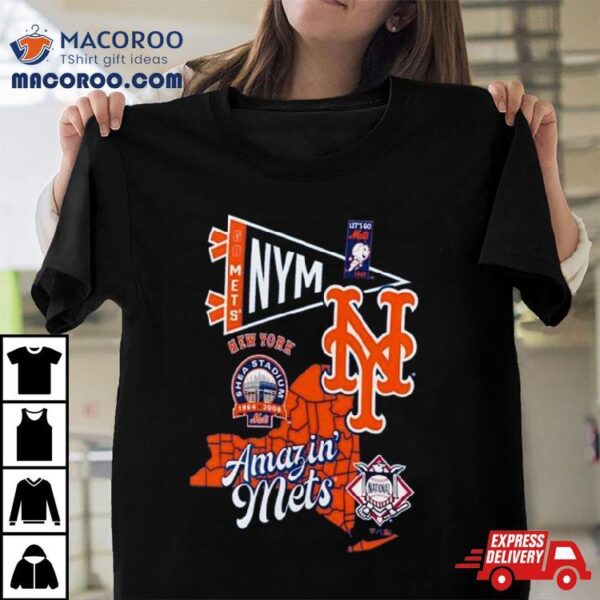 New York Mets Split Zone Amazin’ Mets Shirt