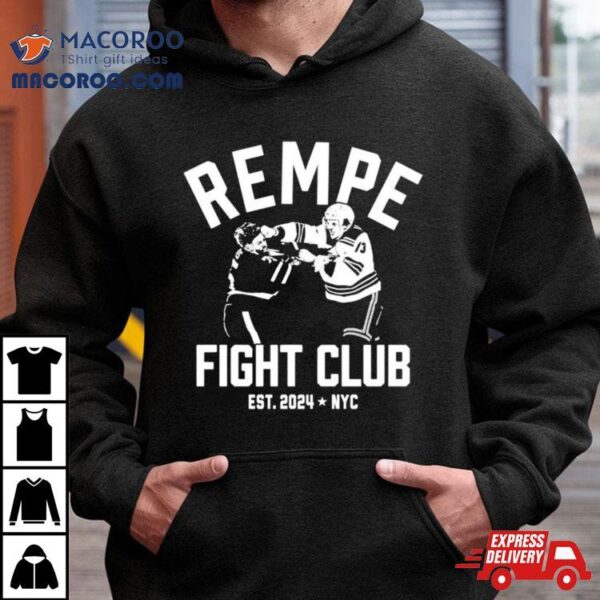 New York Rangers Hockey Rempe Fight Club Shirt