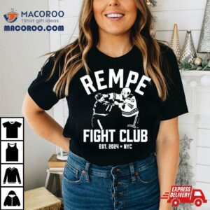 New York Rangers Hockey Rempe Fight Club Tshirt