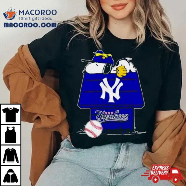 New York Yankees Snoopy And Woodstock The Peanuts Baseball Shirt