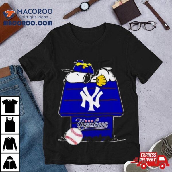 New York Yankees Snoopy And Woodstock The Peanuts Baseball Shirt