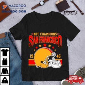 Nfc Champions San Francisco Ers Helmet Stars Tshirt