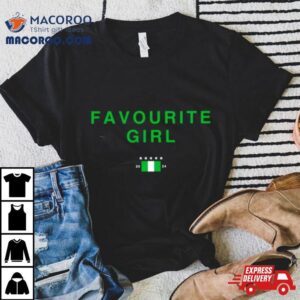 Nigeria Flag Favourite Girl Tshirt