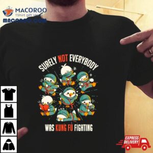 Ninja Ducks Surely Not Everybody Was Kung Fu Fighting Tshirt