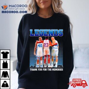 North Carolina Tar Heels Legends Thank You For The Memories Skyline Signatures Tshirt