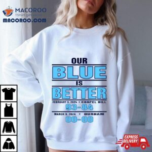 North Carolina Tar Heels Our Blue Is Better Tshirt