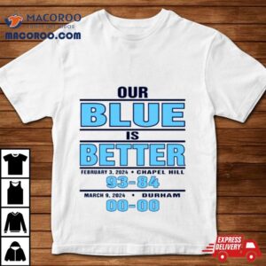 North Carolina Tar Heels Our Blue Is Better Tshirt