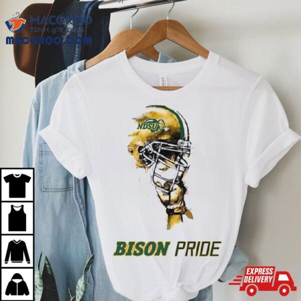 North Dakota State Bison Bison Pride Rising Helmet T Shirt