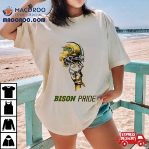 North Dakota State Bison Bison Pride Rising Helmet Tshirt