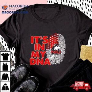 Northern Illinois Huskies It S In My Dna Fingerprin Tshirt