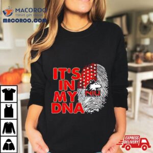 Northern Illinois Huskies It S In My Dna Fingerprin Tshirt