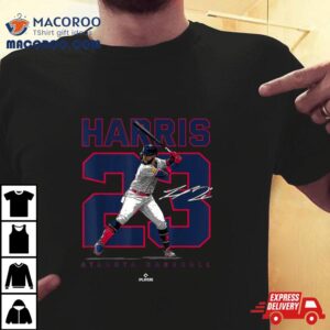 Number And Portrait Michael Harris Atlanta Mlbpa Pullover Tshirt