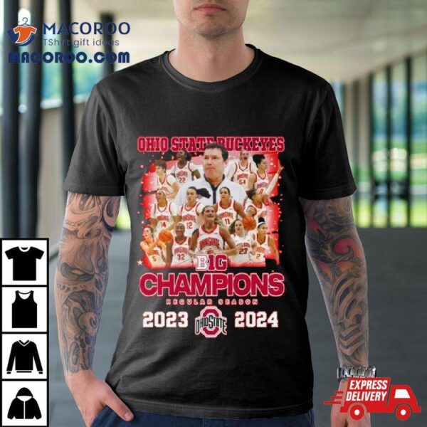 Ohio State Buckeyes B1g Champions Regular Season 2023 2024 T Shirt