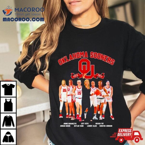 Oklahoma Sooners Women’s Basketball Team 2023 2024 Shirt