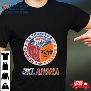 Oklahoma Sports Team Thunder Cowboys And Sooners Tshirt