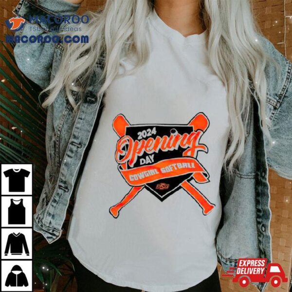 Oklahoma State Cowboys 2024 Opening Day Cowgirl Softball Shirt