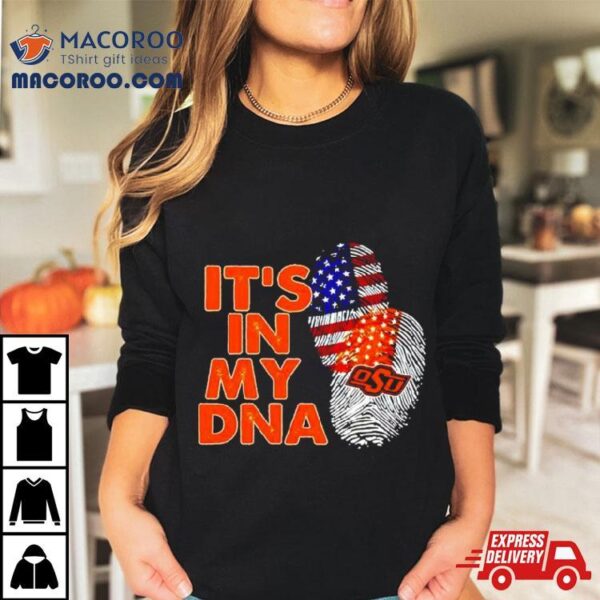 Oklahoma State Cowboys It’s In My Dna Fingerprint Shirt