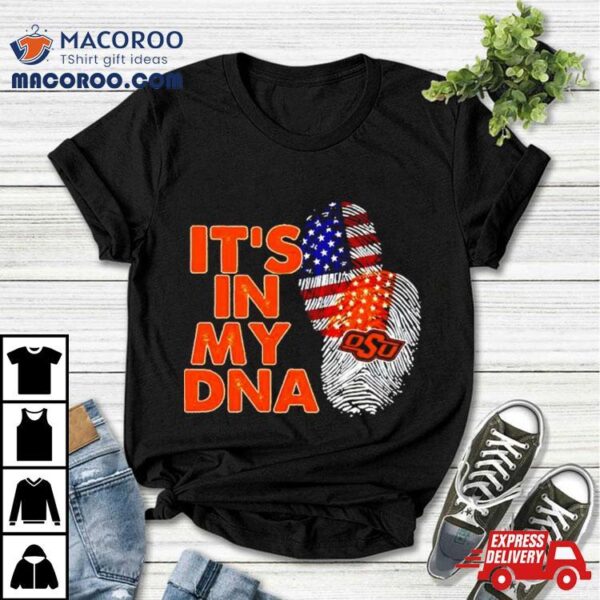 Oklahoma State Cowboys It’s In My Dna Fingerprint Shirt