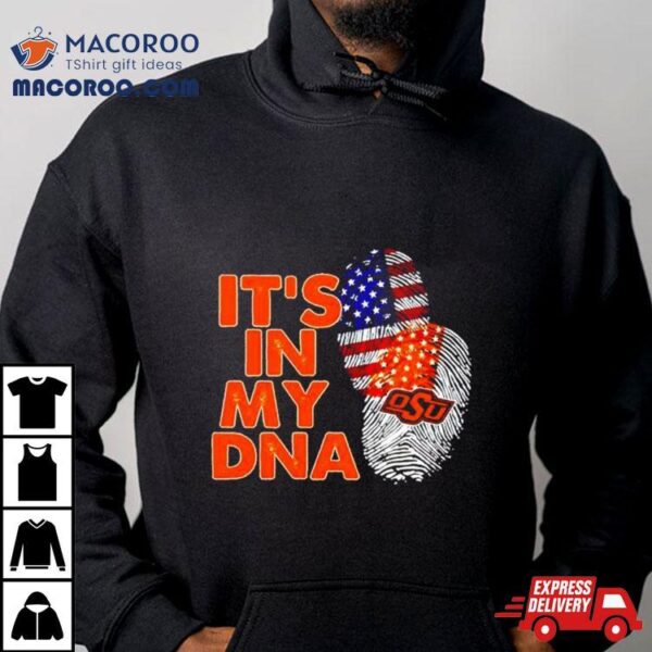 Oklahoma State Cowboys It’s In My Dna Fingerprint Shirt