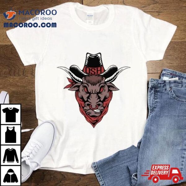 Old School Hats Bull Custom Printed Shirt