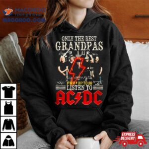 Only The Best Grandpa Listen To Acdc Pwr Up Tour Tshirt