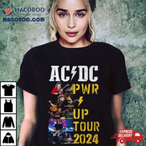 Original Acdc World Tour 2024 Pwr Signatures Shirt