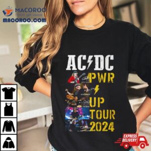 Original Acdc World Tour 2024 Pwr Signatures Shirt