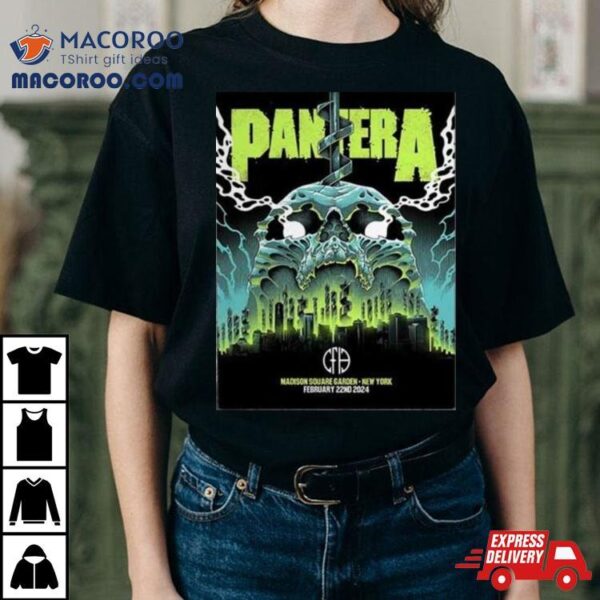 Pantera At Madison Square Garden New York February 22nd 2024 T Shirt